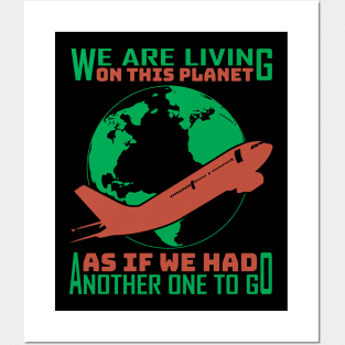 Climate Change Environmental Protection Quote Design Posters and Art